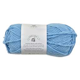 Needle Crafters Milk Cotton Yarn - Light Blue, packaging showing care instructions