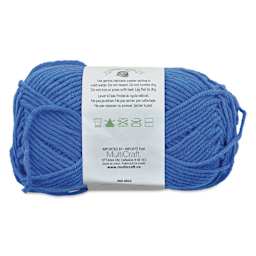 Needle Crafters Milk Cotton Yarn - Royal Blue, packaging showing care instructions