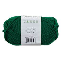 Needle Crafters Milk Cotton Yarn - Hunter Green, back of the packaging
