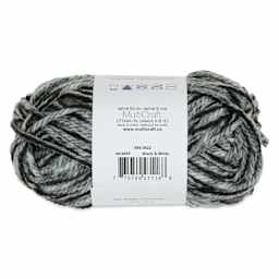 Needle Crafters Twist Duo-Tone Yarn - Black and White, back of the packaging