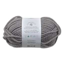 Needle Crafters Chunky Standard Twist Yarn - Grey, back of the packaging