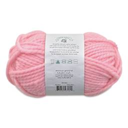 Needle Crafters Chunky Standard Twist Yarn - Baby Pink, back of the packaging