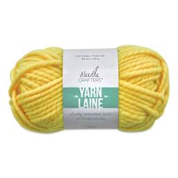 Needle Crafters Chunky Standard Twist Yarn - Sunny Yellow, front of the packaging