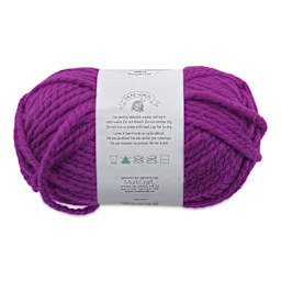 Needle Crafters Chunky Standard Twist Yarn - Viola, back of the packaging