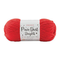 Premier Yarn Pixie Dust Brights Yarn - Red, 251 yds
