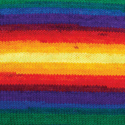 Premier Yarn Sweet Roll Vivid Yarn - Primary, 174 yds, close-up of the pattern