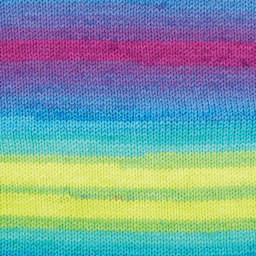 Premier Yarn Sweet Roll Vivid Yarn - Tetra, 174 yds, close-up of the pattern