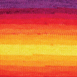 Premier Yarn Sweet Roll Vivid Yarn - Lava Lamp, 174 yds, close-up of the pattern 