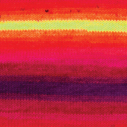 Premier Yarn Sweet Roll Vivid Yarn - It's Electric, 174 yds, close-up of the pattern