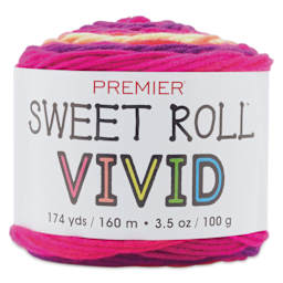 Premier Yarn Sweet Roll Vivid Yarn - It's Electric, 174 yds
