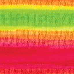 Premier Yarn Sweet Roll Vivid Yarn - Neon Signs, 174 yds, close-up of the pattern 