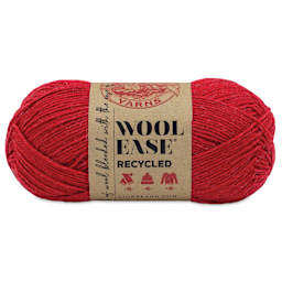 Lion Brand Wool-Ease Recycled Yarn - Red, 196 yds