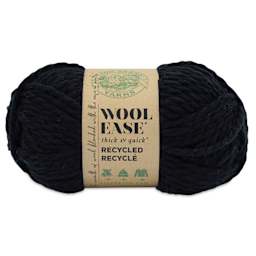 Lion Brand Wool Ease Thick & Quick Recycled Yarn - Black, 106 yds