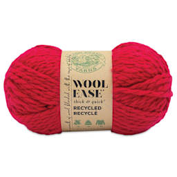 Lion Brand Wool-Ease Thick & Quick Recycled Yarn - Red, 106 yds
