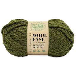 Lion Brand Wool Ease Thick & Quick Recycled Yarn - Olive, 106 yds