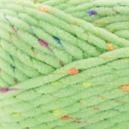 Premier Yarn Parfait Chunky Pom Pom Yarn - Limelight, 109 yds close-up