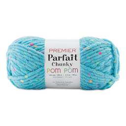 Premier Yarn Parfait Chunky Pom Pom Yarn - Electric Blue, 109 yds
