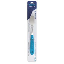 Princeton Select Palette Knife - Style 2, Small Angle Trowel, front of the packaging