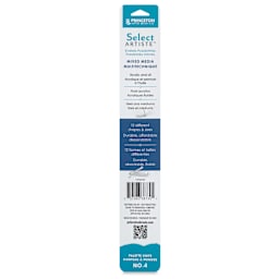 Princeton Select Palette Knife - Style 4, Small Long Spade, back of the packaging