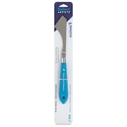 Princeton Select Palette Knife - Style 7, Small Multi Angle Scraper, front of the packaging