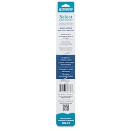 Princeton Select Palette Knife - Style 10, Small Blend, back of the packaging