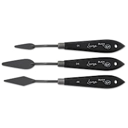 Blick Luna Palette Knife by RGM - Assorted, Set of 3, laid out horizontally