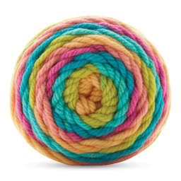 Premier Yarn Sweet Roll Bold Yarn - Summertime, 109 yds - underside of cake