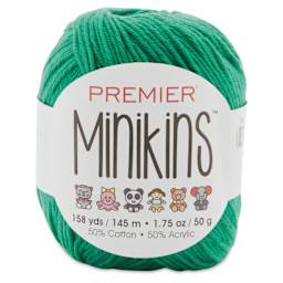 Premier Yarn Minikins Yarn - Green, 158 yds