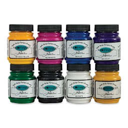 Jacquard Neopaque Acrylics - Set of 8 Jars stacked 