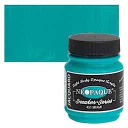 Jacquard Neopaque Acrylic - Miami, 2.25 oz jar and swatch