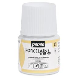 Pebeo Porcelaine 150 Paint - Ivory, Opaque, 45 ml bottle (front of bottle)