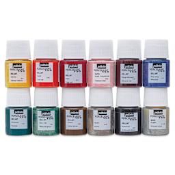 Pebeo Porcelaine 150 Paints - Exploration Set 2, Set of 12, 20 ml bottles out of box