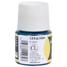 Pebeo Porcelaine 150 Paint - Abyss, Transparent, 45 ml bottle (side)