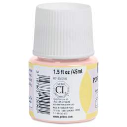 Pebeo Porcelaine 150 Paint - Powder Pink, 45 ml (side)