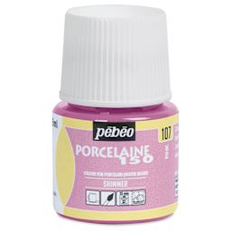 Pebeo Porcelaine 150 Paint - Shimmer Pink, Shimmer Opaque, 45 ml bottle