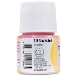 Pebeo Porcelaine 150 Paint - Tender Pink, Opaque, 45 ml bottle (side)