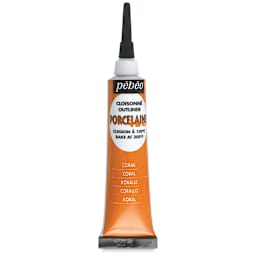 Pebeo Porcelaine 150 Outliner - Coral, 20 ml tube