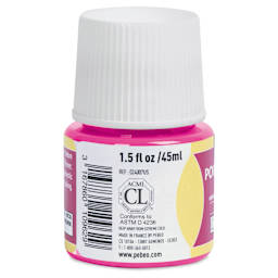 Pebeo Porcelaine 150 Paint - Ruby, Transparent, 45 ml bottle (side)