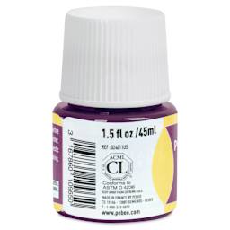 Pebeo Porcelaine 150 Paint - Garnet, Transparent, 45 ml bottle (side)