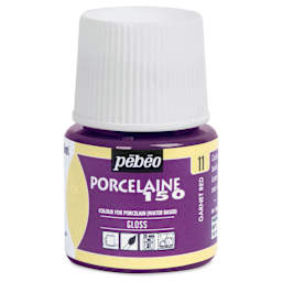 Pebeo Porcelaine 150 Paint - Garnet, Transparent, 45 ml bottle