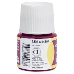 Pebeo Porcelaine 150 Paint - Etruscan Red, Transparent, 45 ml bottle (side)