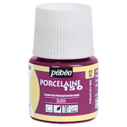 Pebeo Porcelaine 150 Paint - Etruscan Red, Transparent, 45 ml bottle