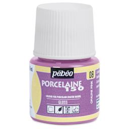 Pebeo Porcelaine 150 Paint - Opaline Pink, Opaque, 45 ml bottle