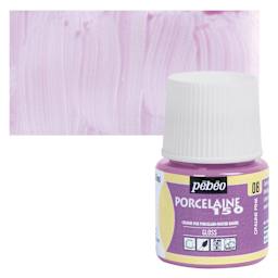 Pebeo Porcelaine 150 Paint - Opaline Pink, Opaque, 45 ml bottle and swatch