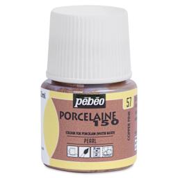 Pebeo Porcelaine 150 Paint - Copper Pink, Opaque, 45 ml bottle