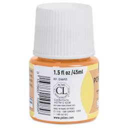 Pebeo Porcelaine 150 Paint - Mango, Opaque, 45 ml bottle (side)