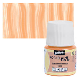Pebeo Porcelaine 150 Paint - Mango, Opaque, 45 ml bottle and swatch