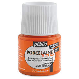 Pebeo Porcelaine 150 Paint - Agate Orange, Transparent, 45 ml bottle