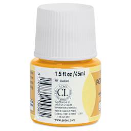 Pebeo Porcelaine 150 Paint - Saffron, Semi-Transparent, 45 ml bottle (side)