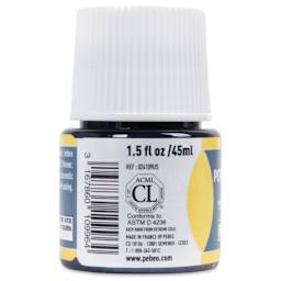 Pebeo Porcelaine 150 Paint - Shimmer Petroleum, Shimmer Opaque, 45 ml bottle (side)